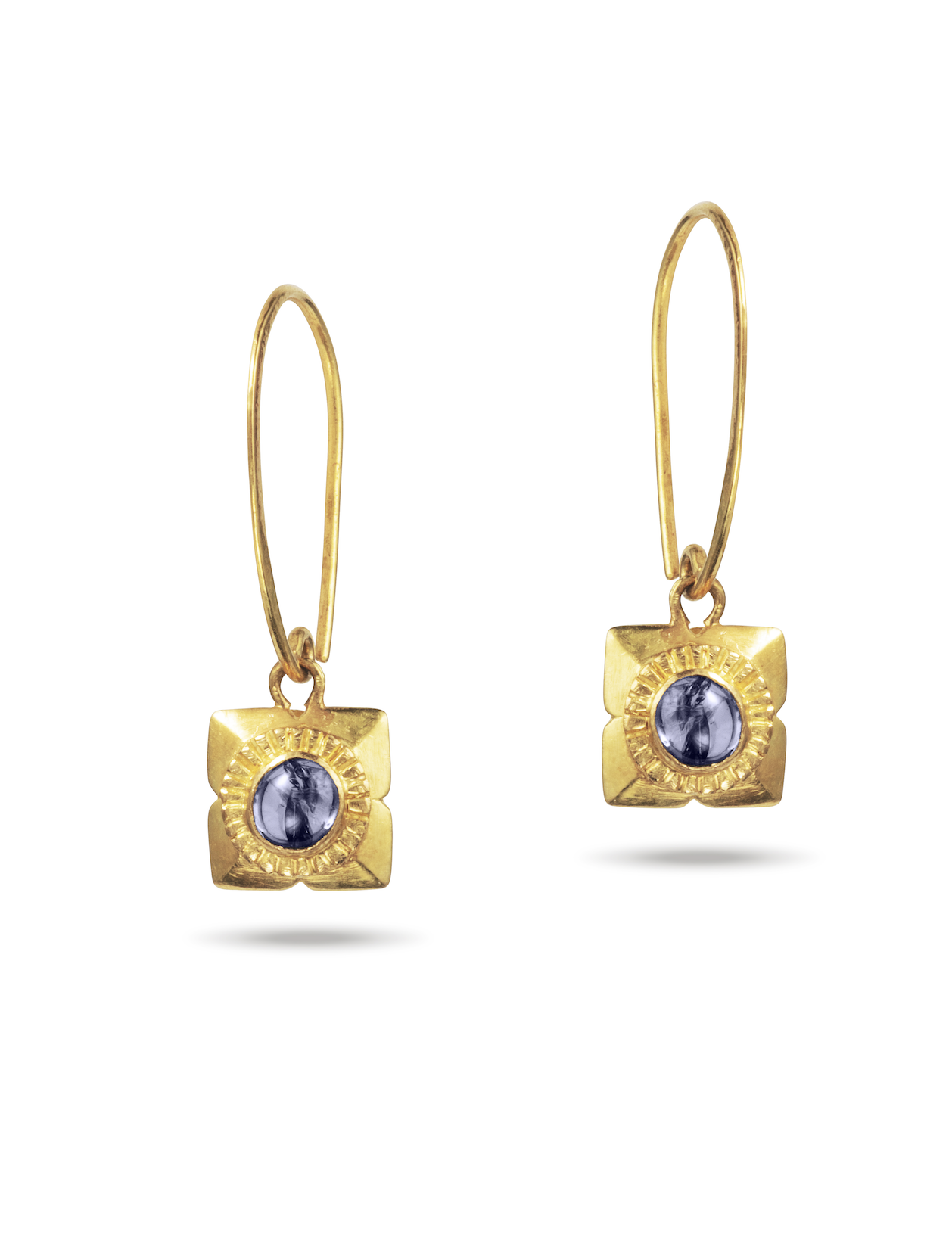 Lily Bead Square Earrings