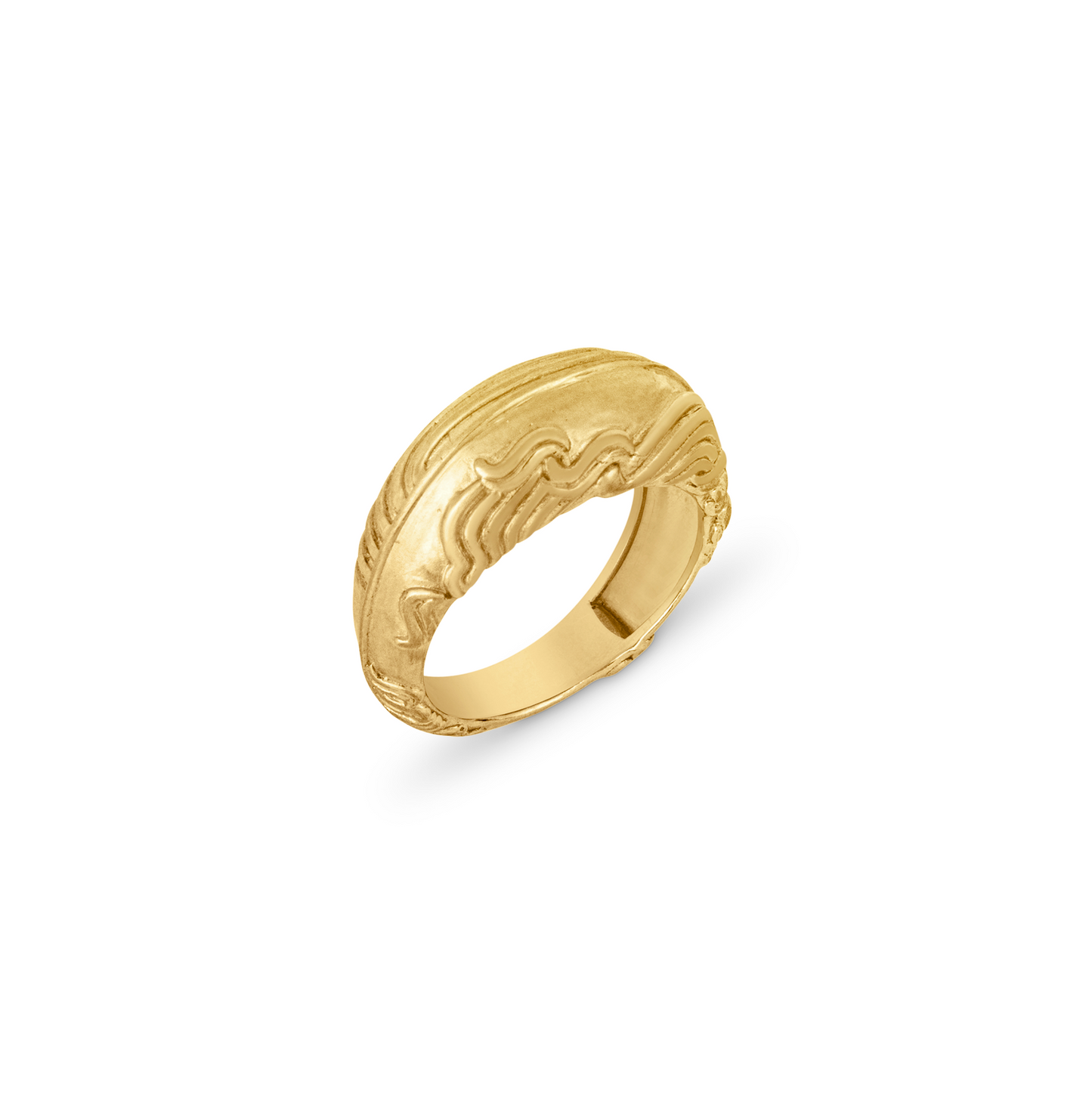 Bombe Ring - 18kt Yellow Gold