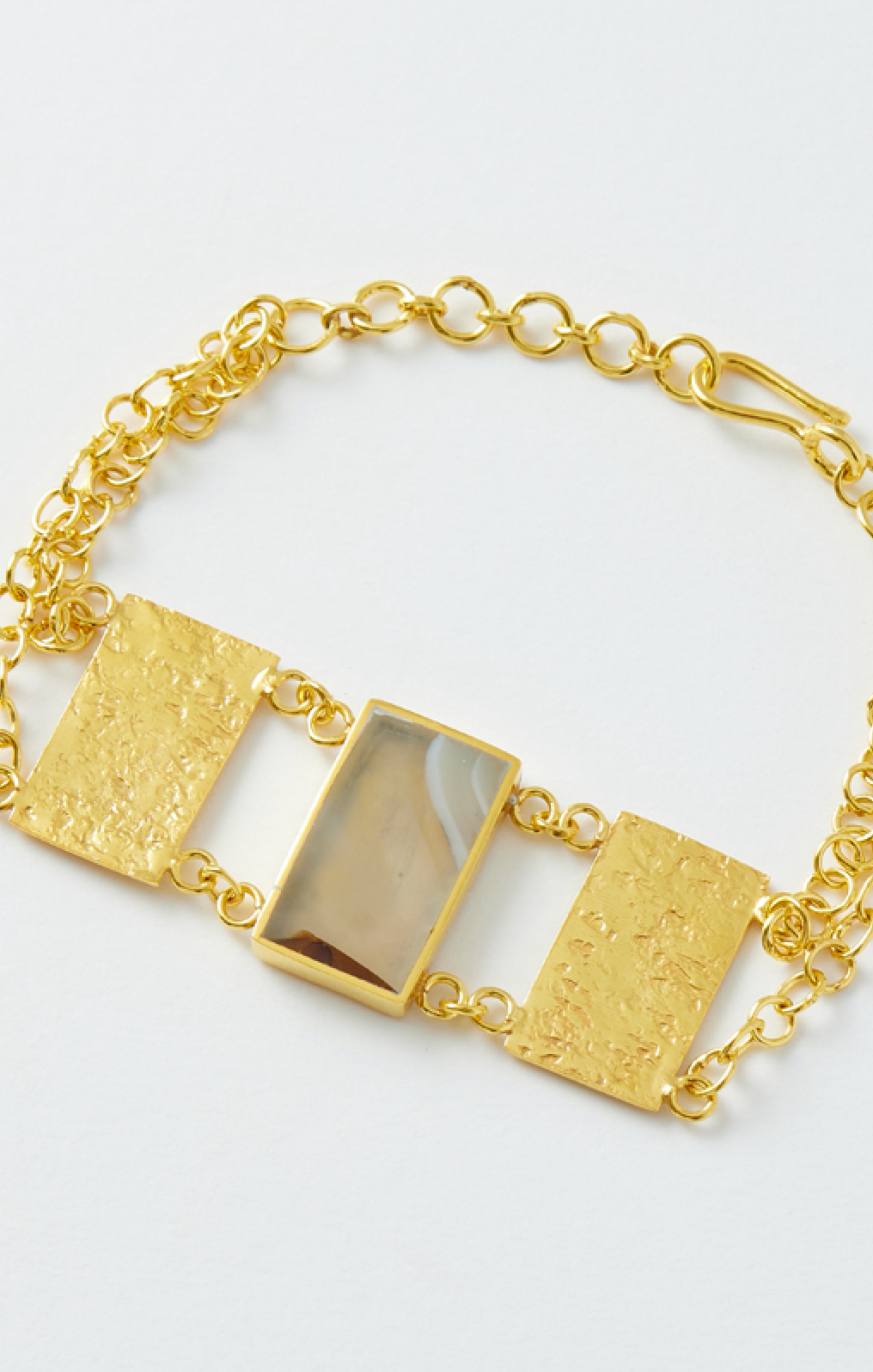 Agate and Gold Vermeil Bracelet