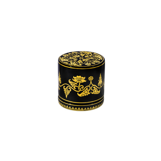 Black & Gold Lacquer Stacking Jewellery Caddy