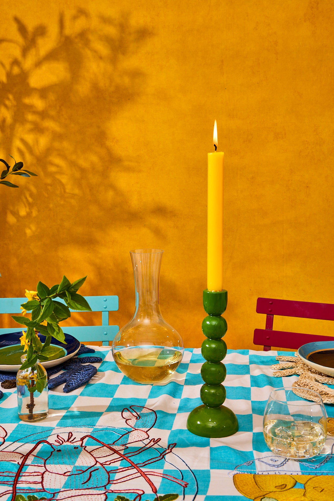 Mediterranean Embroidered Tablecloth