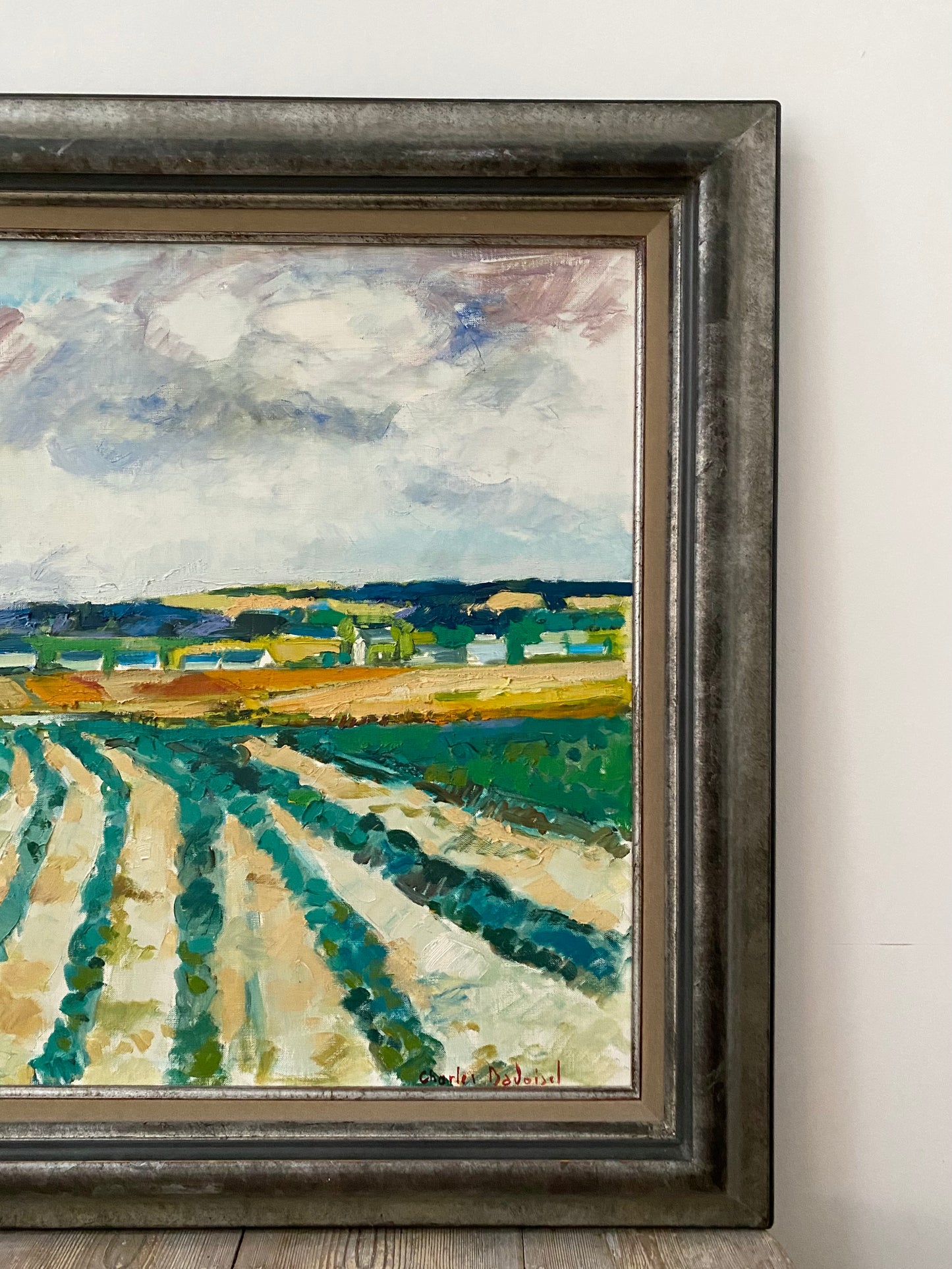 'Cornfields Landscape' - Oil painting on canvas