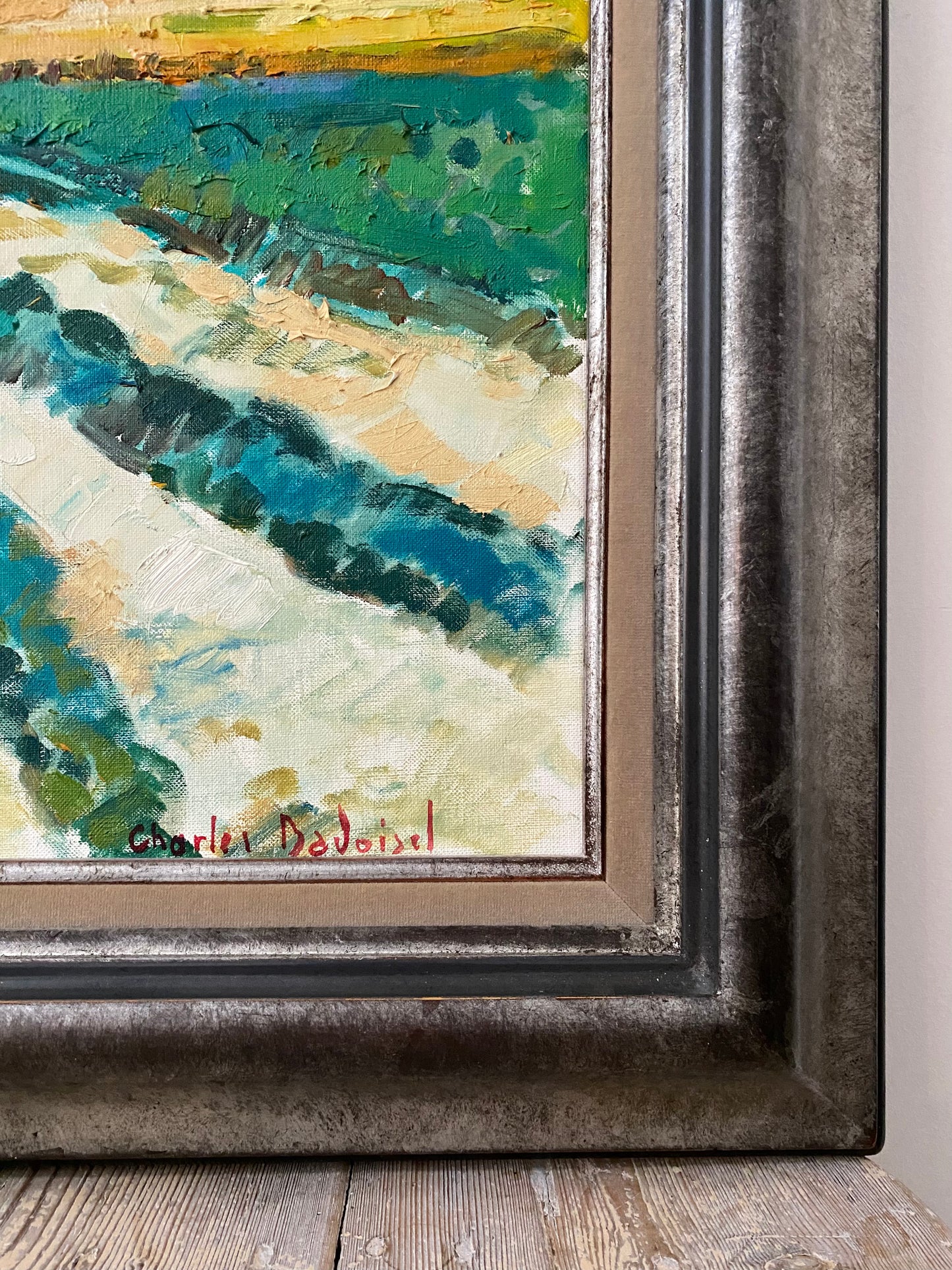 'Cornfields Landscape' - Oil painting on canvas