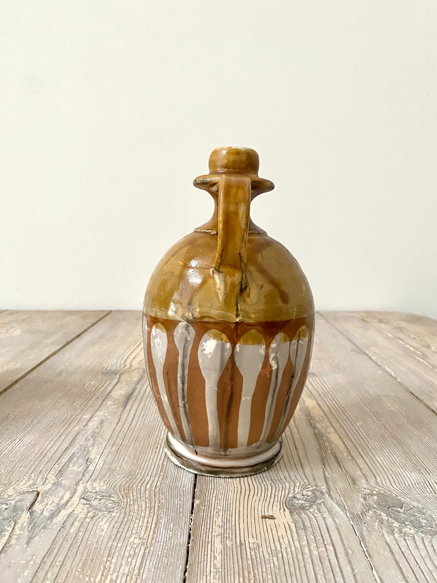 Early 20th Century 2 x Italian Ceramic Olive Oil Pots