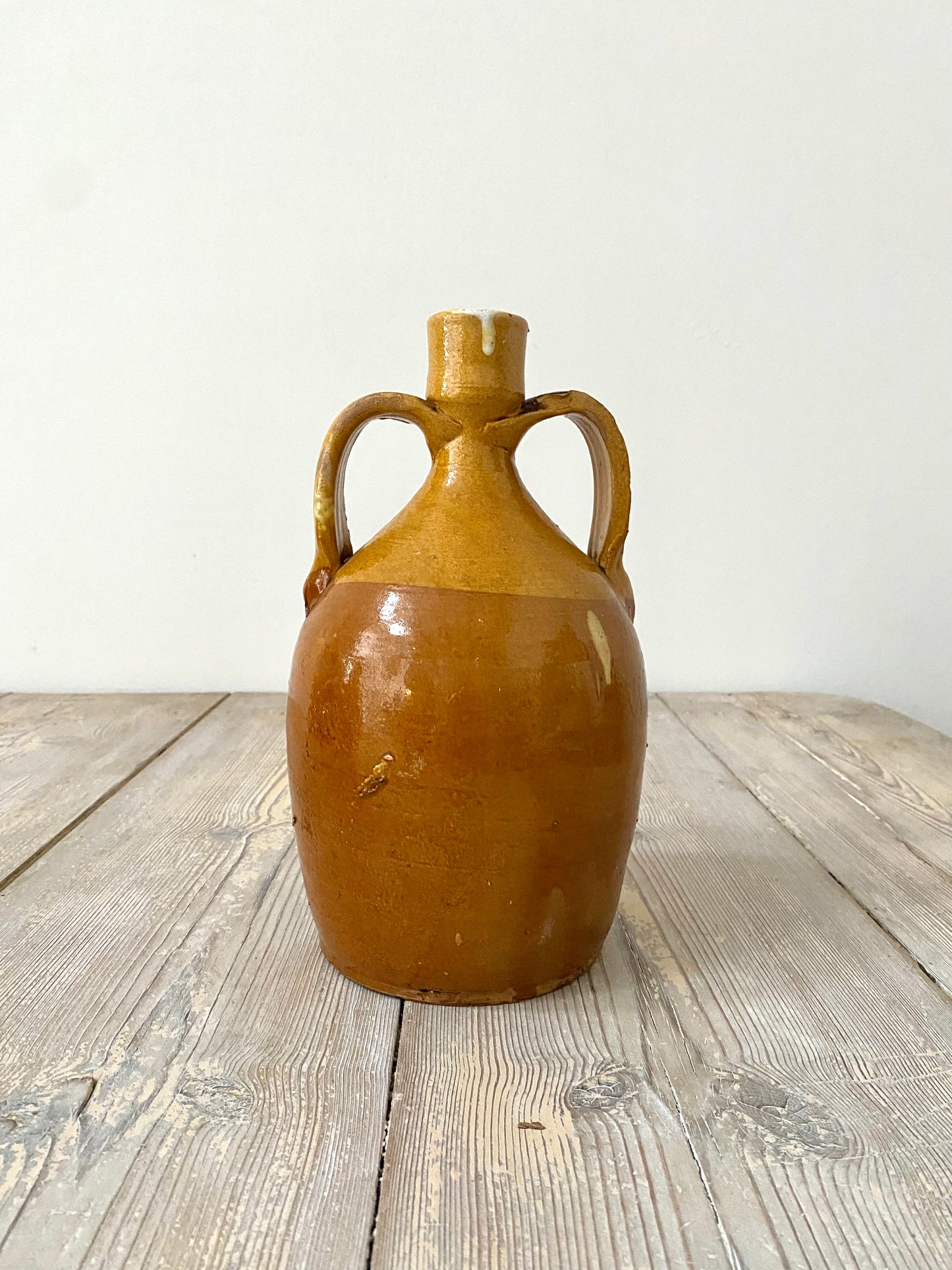 Early 20th Century 2 x Italian Ceramic Olive Oil Pots