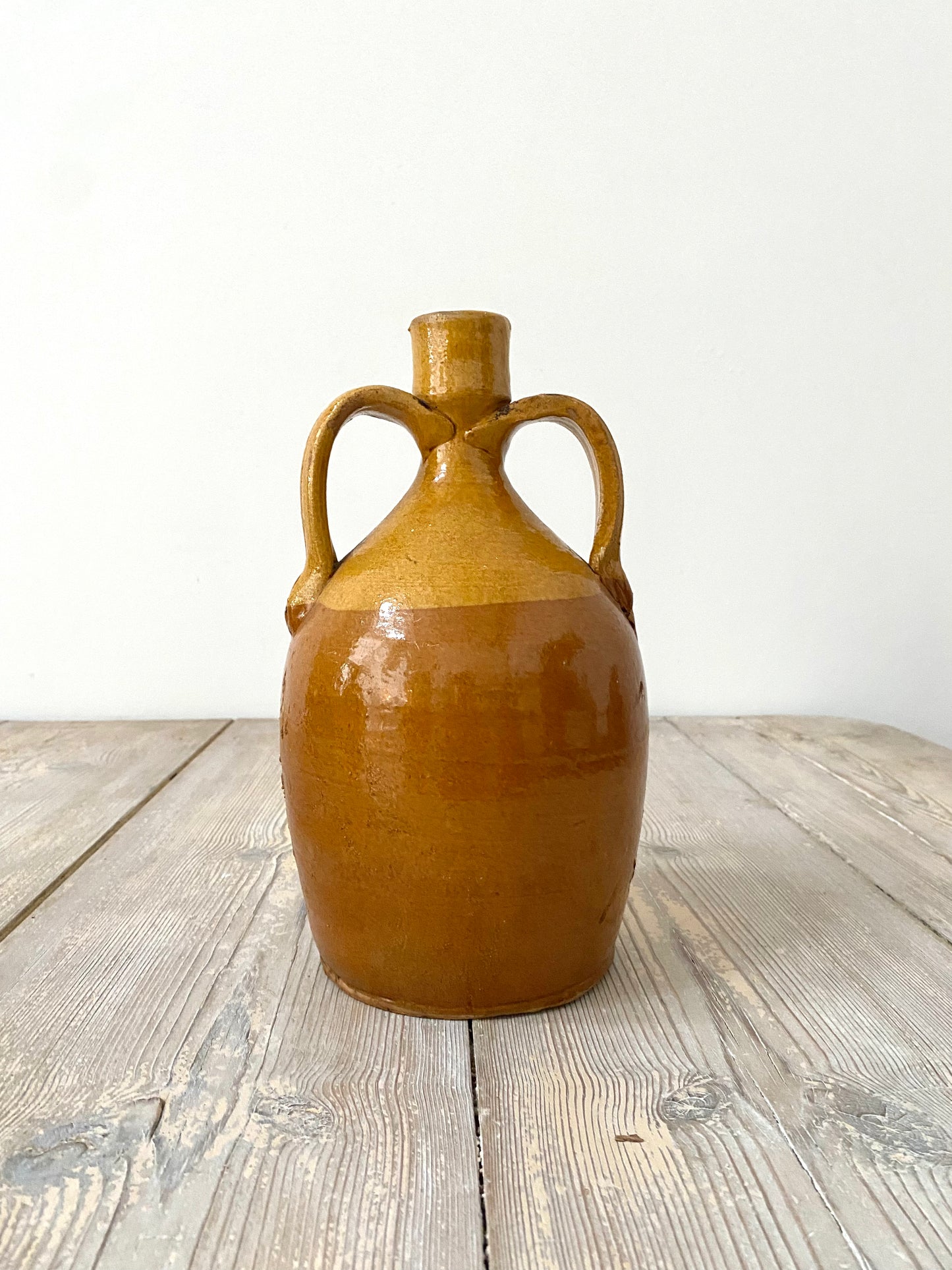 Early 20th Century 2 x Italian Ceramic Olive Oil Pots
