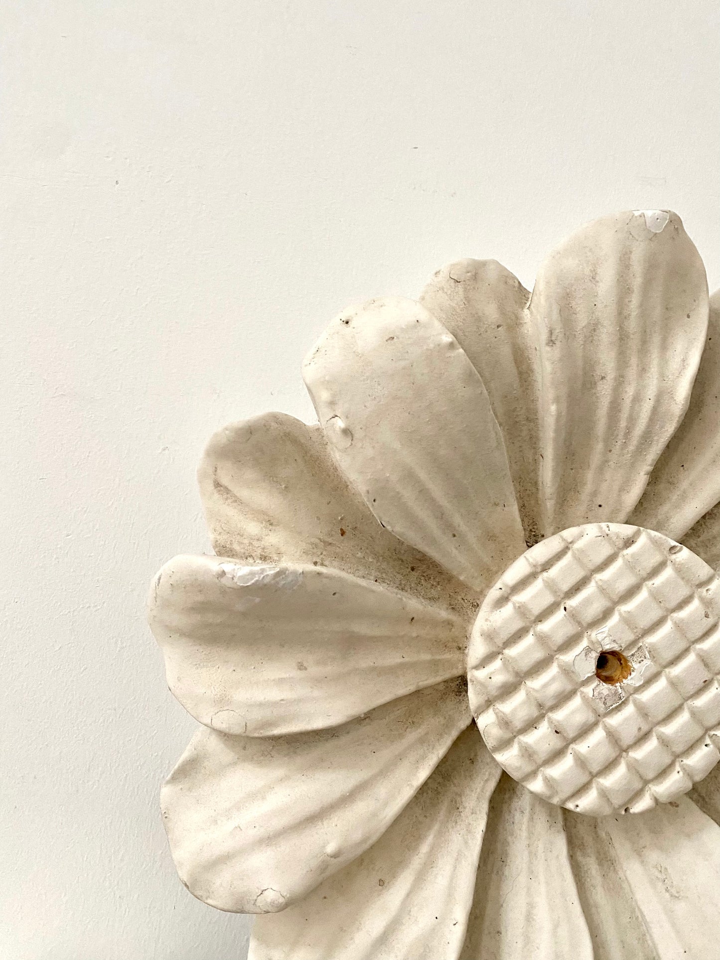Five Early 20th Century French Plaster of Paris Flowers