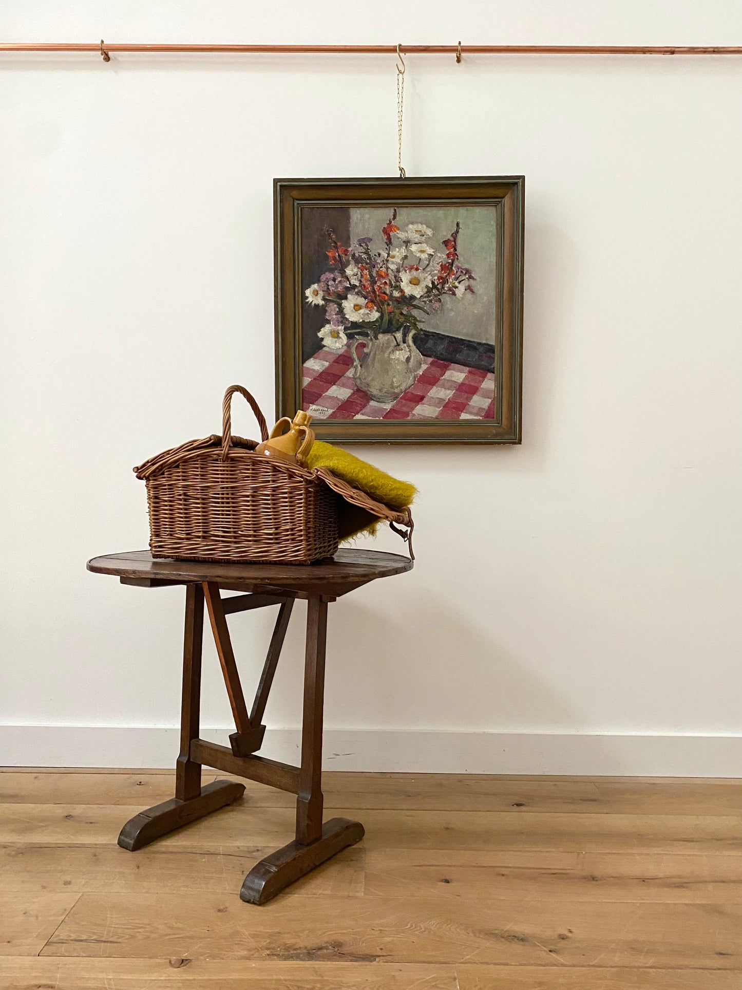 French 19th Century Elm Vendange Table