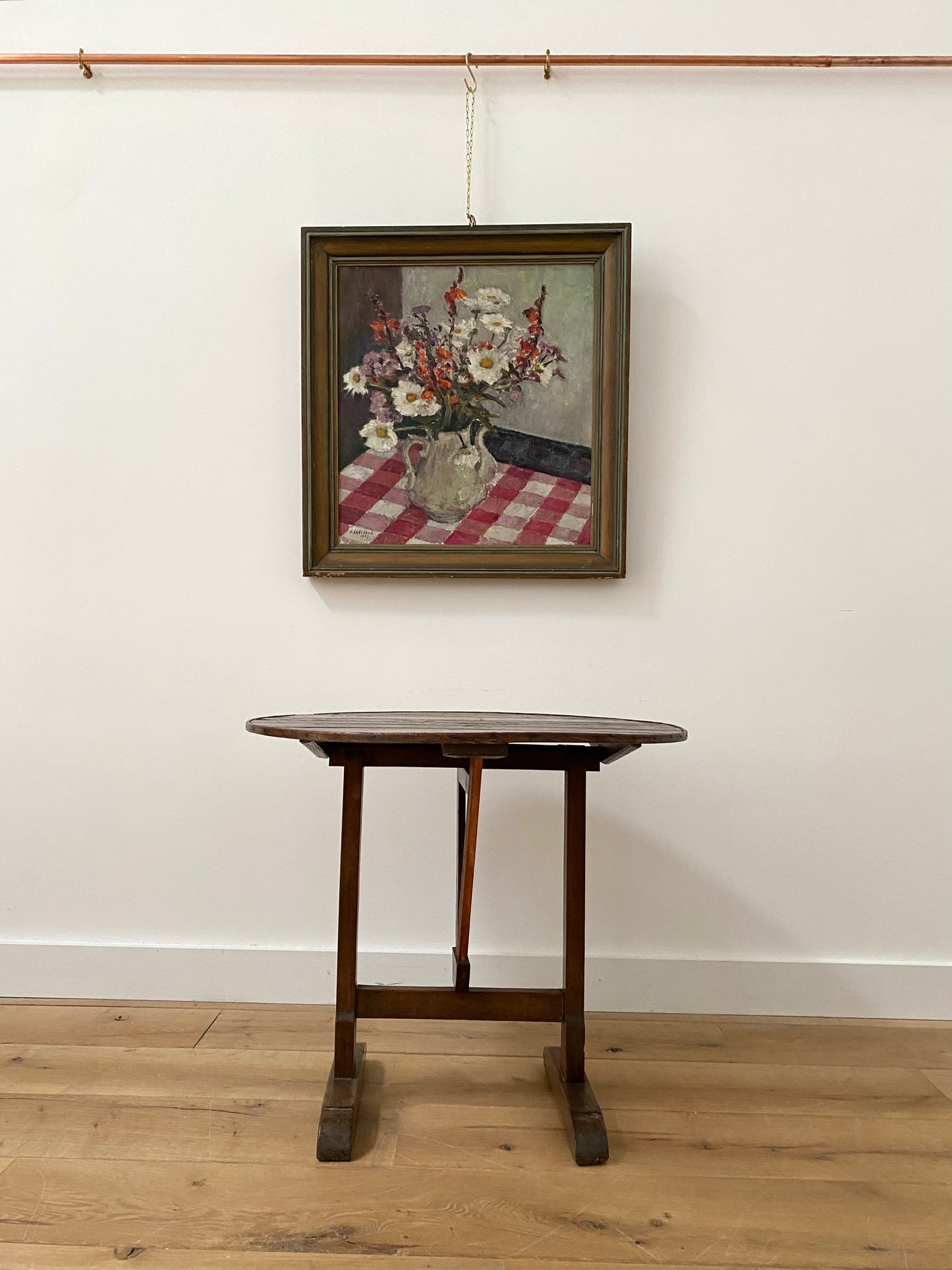 French 19th Century Elm Vendange Table