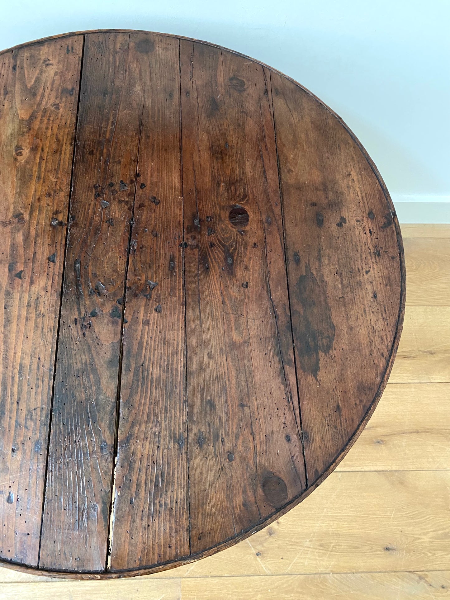 French 19th Century Elm Vendange Table