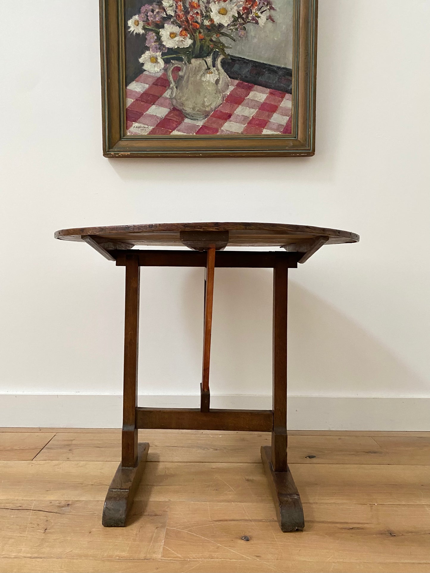 French 19th Century Elm Vendange Table