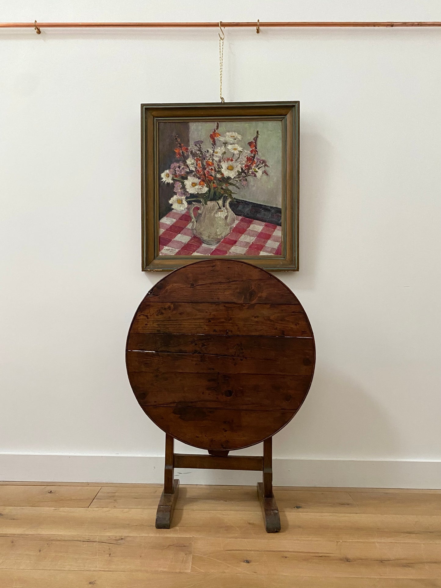 French 19th Century Elm Vendange Table