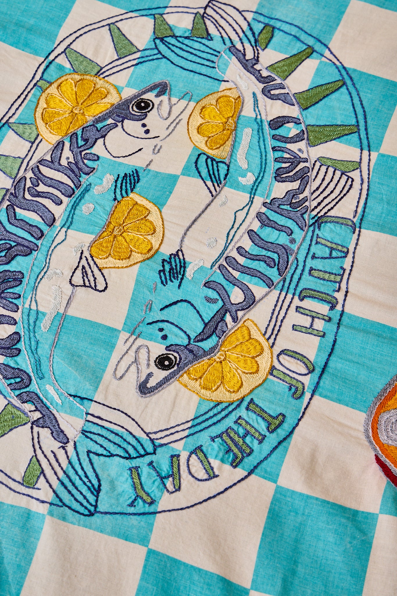 Mediterranean Embroidered Tablecloth