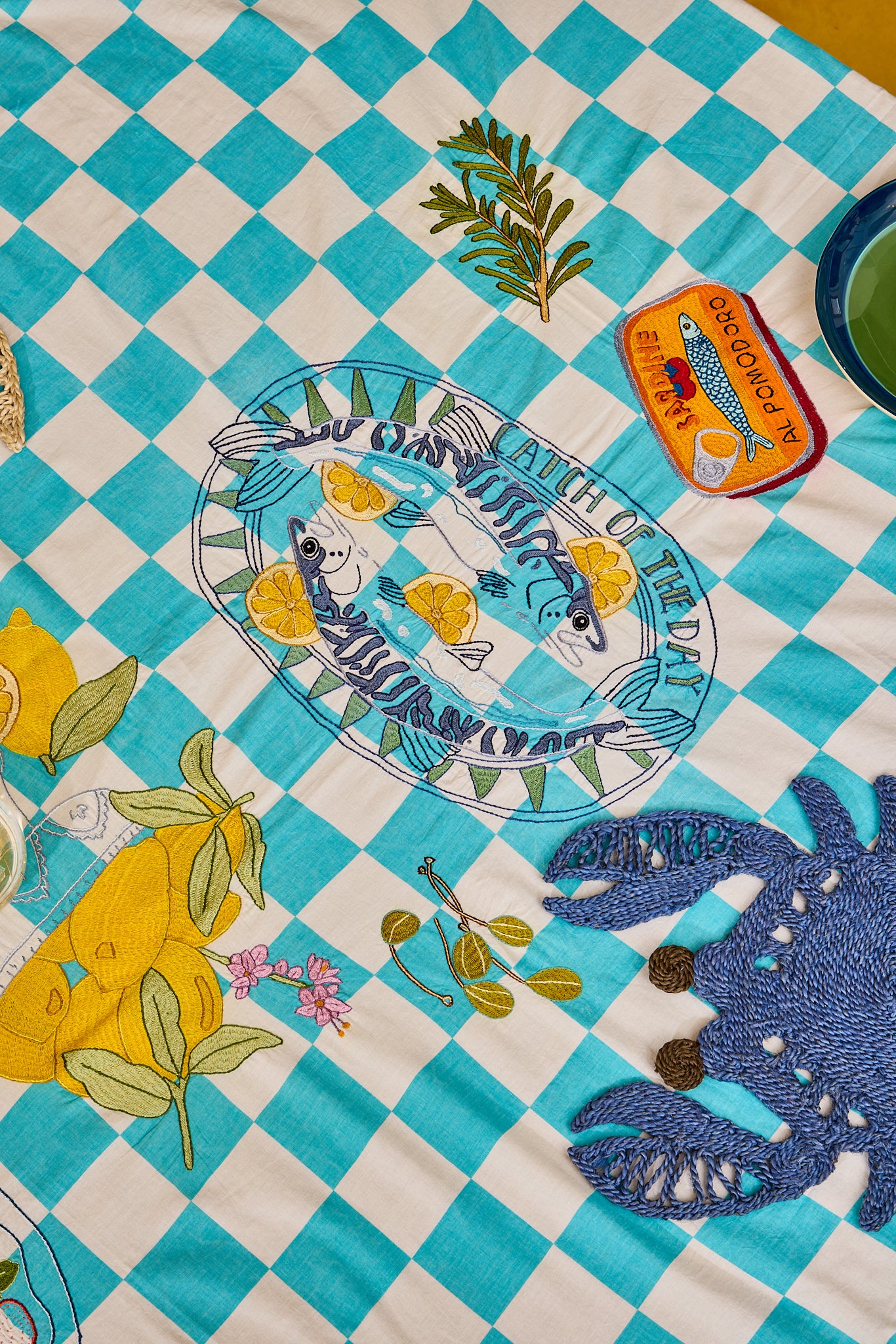 Mediterranean Embroidered Tablecloth