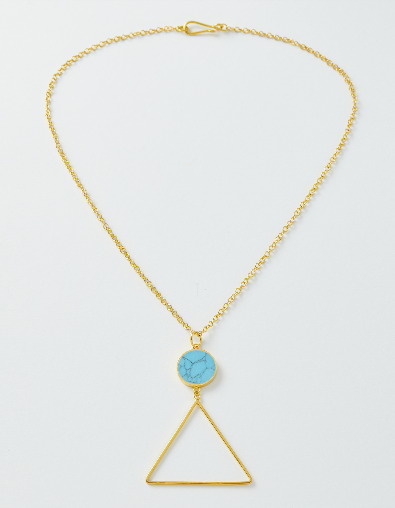 Turquoise Triangle Necklace