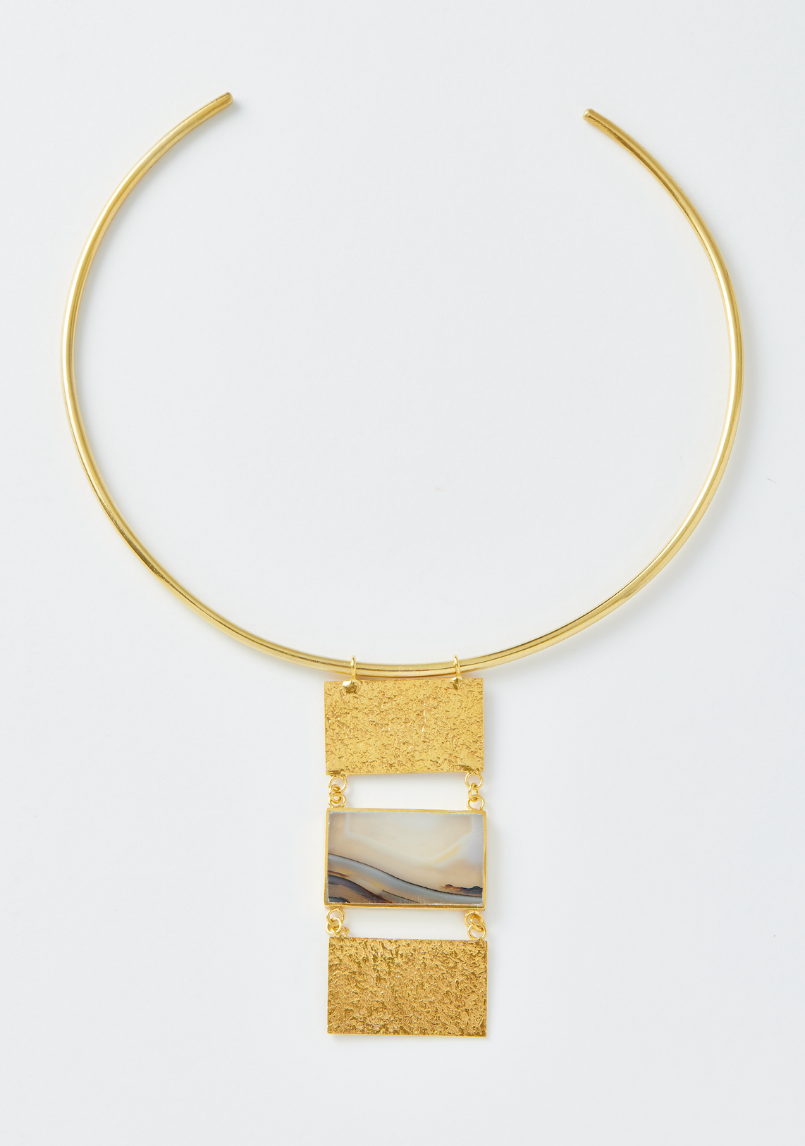 Agate and Gold Choker